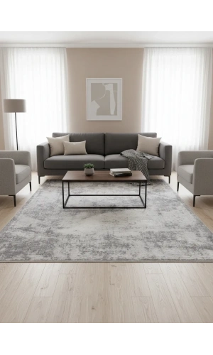 Stil 02988A Mavi Halı 200x290 | Eskitme Efektli Vintage Mavi Halı