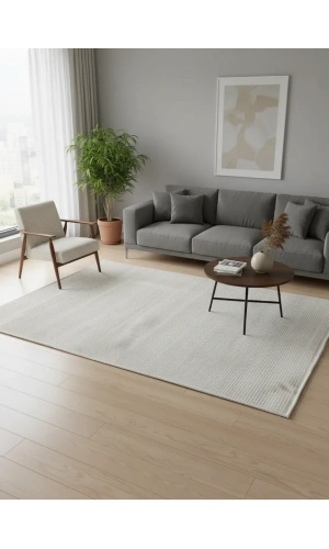 Apex Safran 8123SA Bej Kareli Yatay Çizgili Halı 200x290