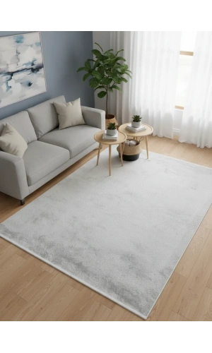 Apex Truva 6663TR Gri Düz Dokulu Sade Halı 200x290