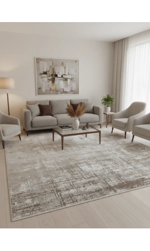 Apex Monoluxe 4062 Vizon Vintage Çizgili Lüks Halı 200x290