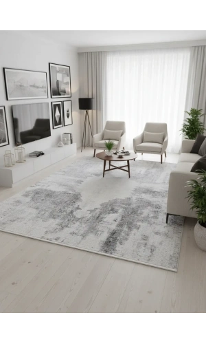 Apex Marea 8832MA Gri Vintage Madalyonlu Modern Halı 200x290