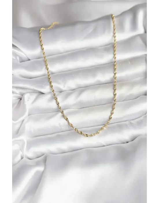 14K Altın Kaplama Burgu Model Xuping Kadın Kolye