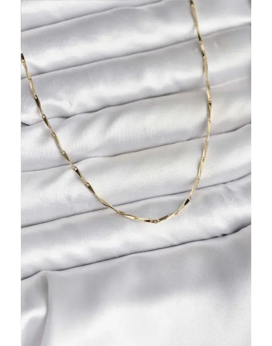 14K Gold Renk Kaplama CM Kadın Kolye