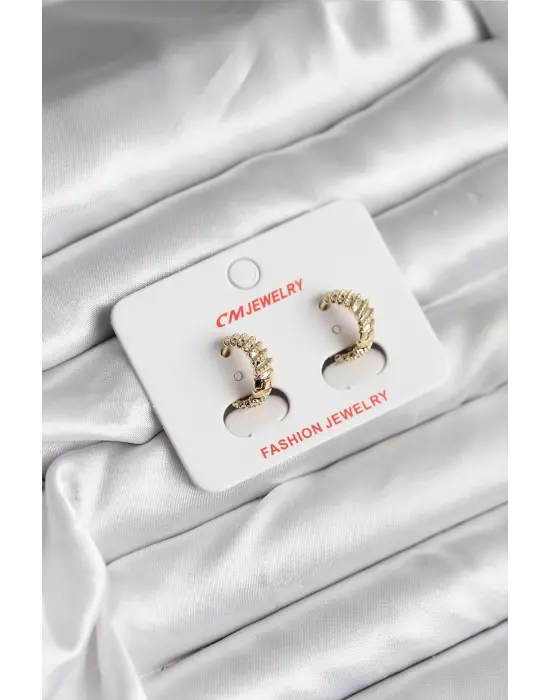 14K Gold Renk Kaplamalı Xuping CM Kadın Küpe