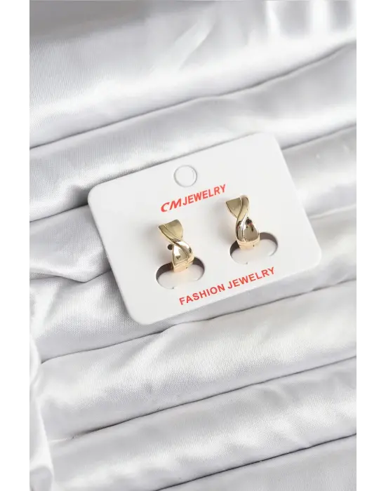 14K Gold Renk Kaplama CM Kadın Küpe