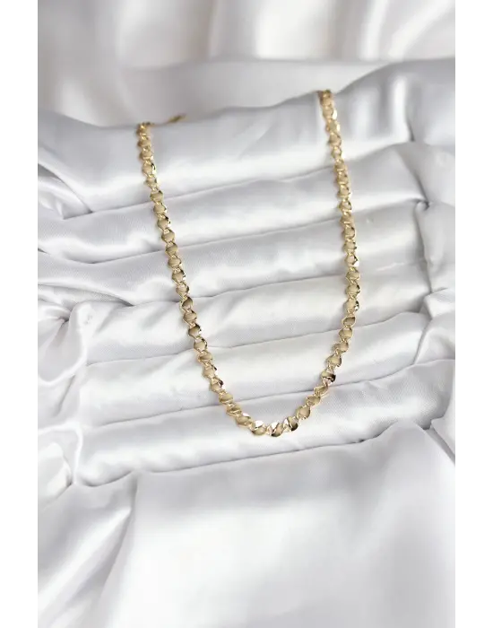 14K Gold Renk Kaplama Zincir Model Vip Kadın Kolye