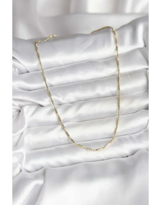 18K Gold Renk Kaplama Zincir Model Xuping Kadın Çelik Kolye