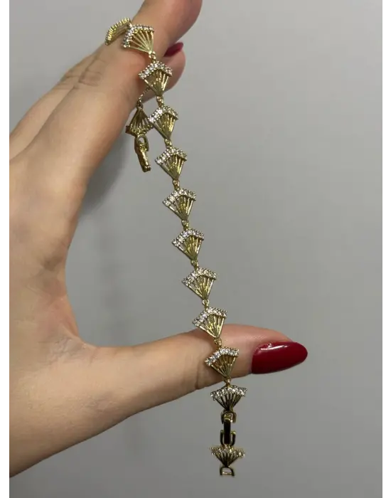 14K Kaplama Vip Xuping Yelpaze Çelik Kadın Bileklik