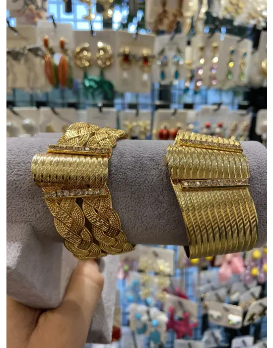 Çelik Trabzon Kelepçe Bilekliği Seti