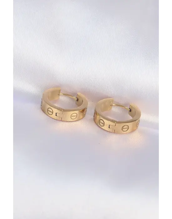   Altın Model Halka Küpe