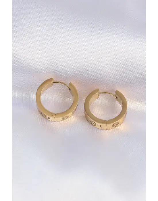   Altın Model Halka Küpe