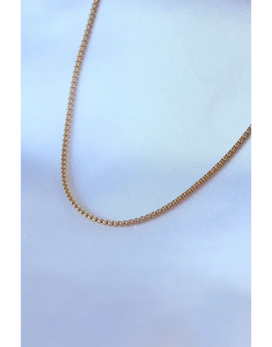 316L Çelik Gold Renk Erkek Kolye