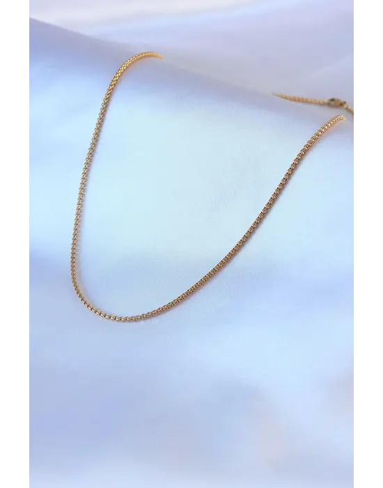 316L Çelik Gold Renk Erkek Kolye