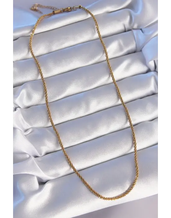  Altın  Çelik Kolye