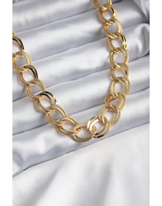 Altın Samanyolu Model Çelik Kolye