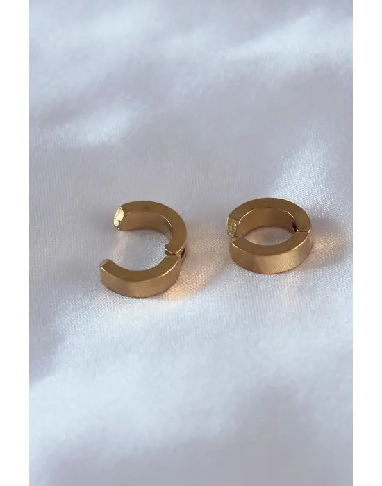   Altın Sıkıştırmalı Erkek Küpe