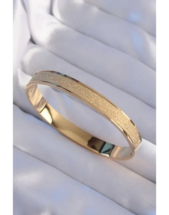 316L Çelik Gold Renk Simli Model Kelepçe