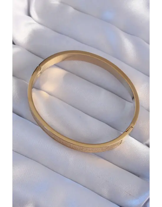 316L Çelik Gold Renk Simli Model Kelepçe