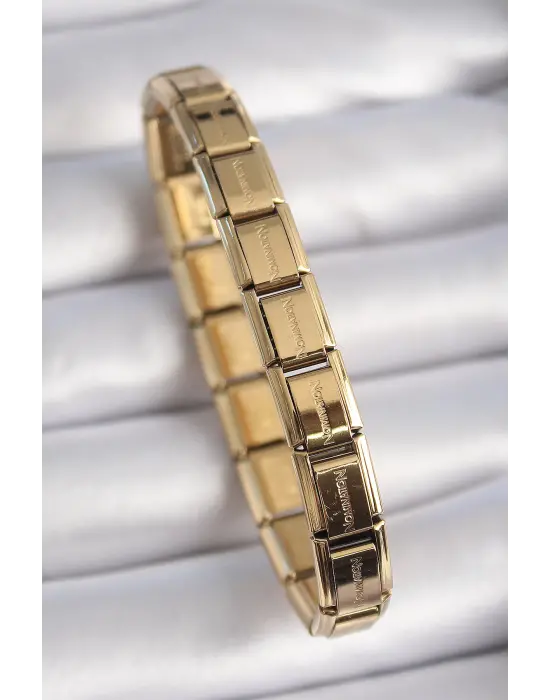 316L Çelik Gold Renk Yazılı Nomination Charm Bileklik
