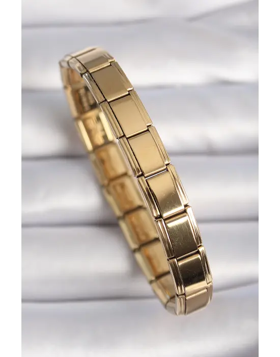 316L Çelik Gold Renk Yazısız Nomination Charm Bileklik