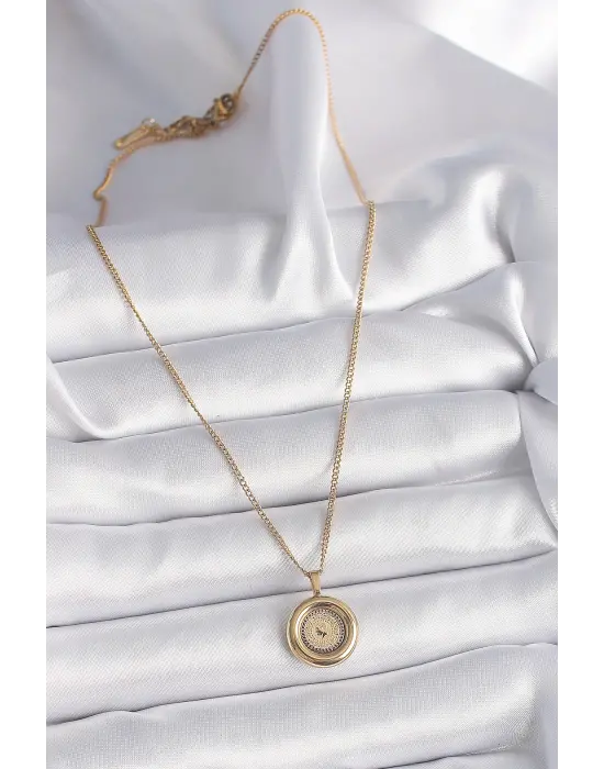  Altın  Zincir Altın Altın Model  Çelik Kolye