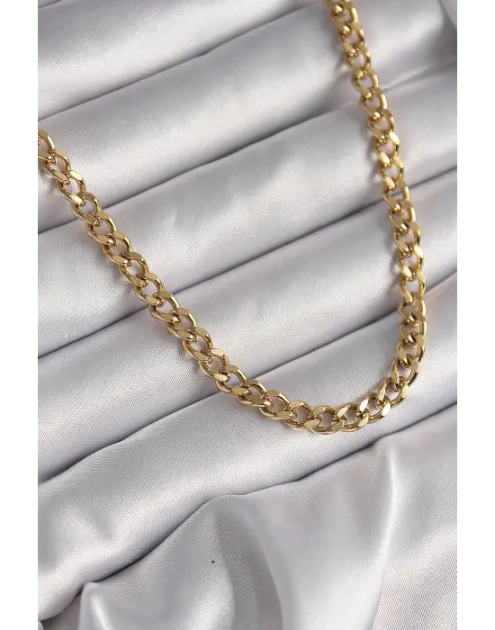  Altın  Zincir  Çelik Kolye