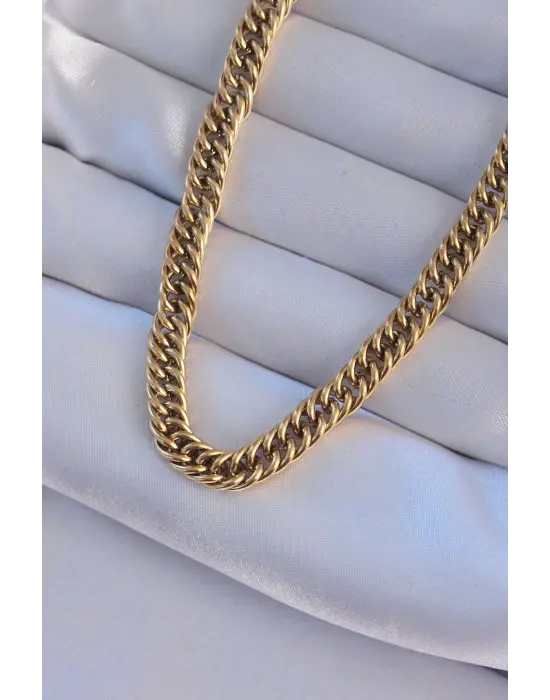  Altın  Zincir Çelik Kolye