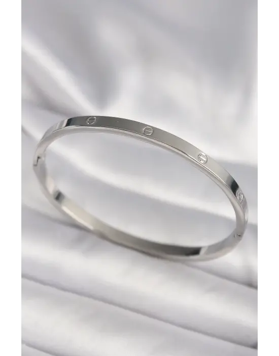 316L Çelik Gümüş Renk Cartier Model Kadın Bileklik