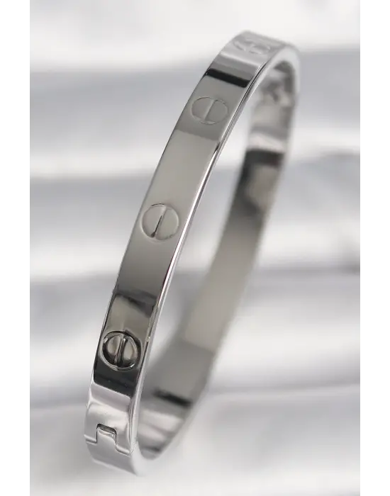 316L Çelik Gümüş Renk Cartier Model Kadın Bilezik