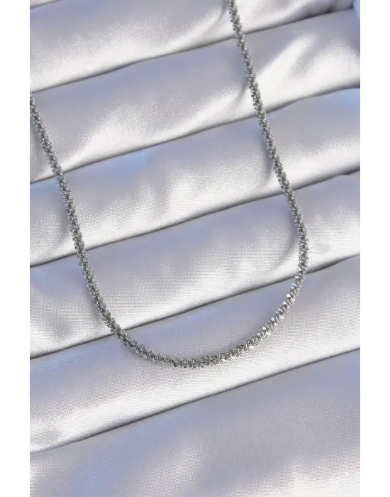  Gümüş  Çelik Kolye