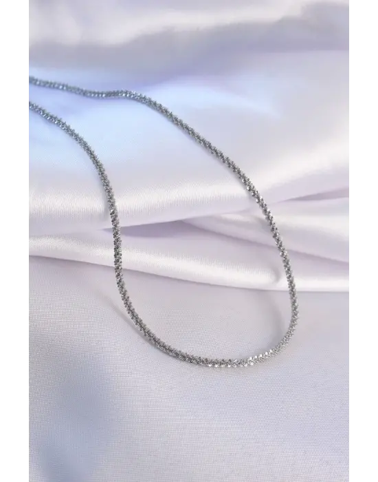  Gümüş  Çelik Kolye