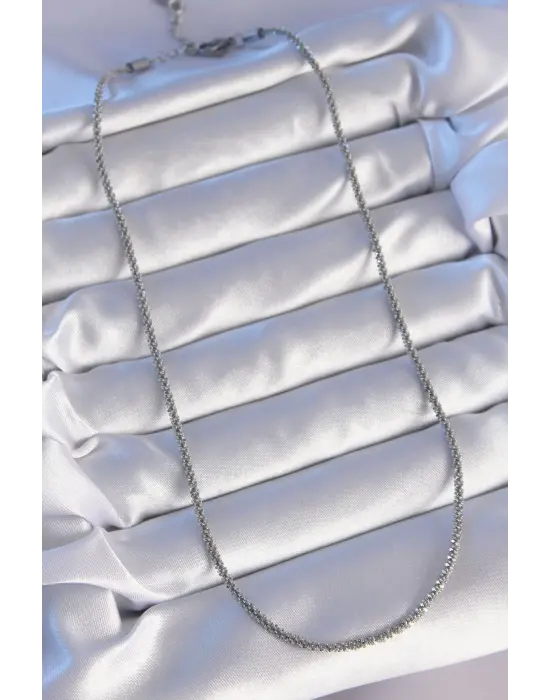  Gümüş  Çelik Kolye