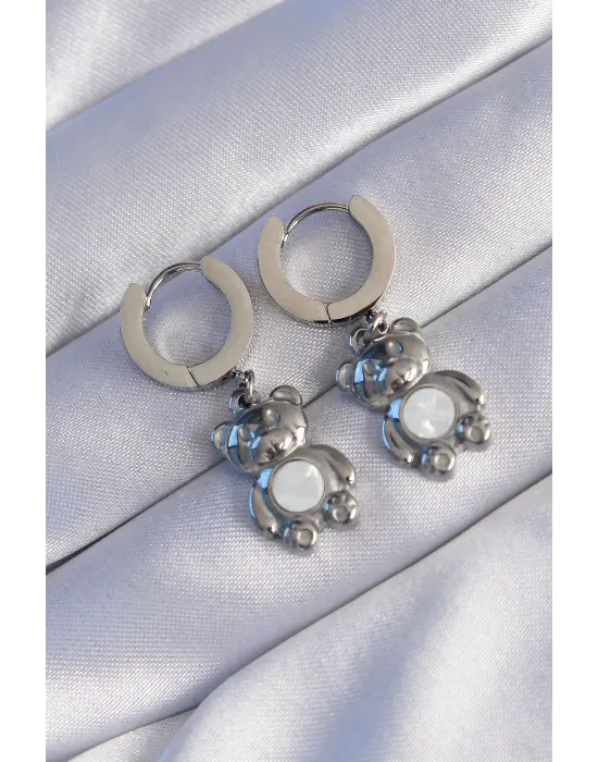   Gümüş Teddy Model Küpe