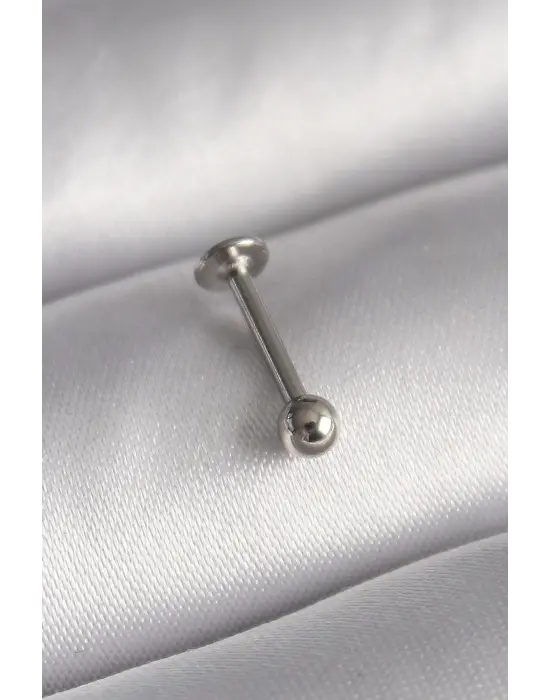 316L Çelik Gümüş Renk Topçuk Model Piercing