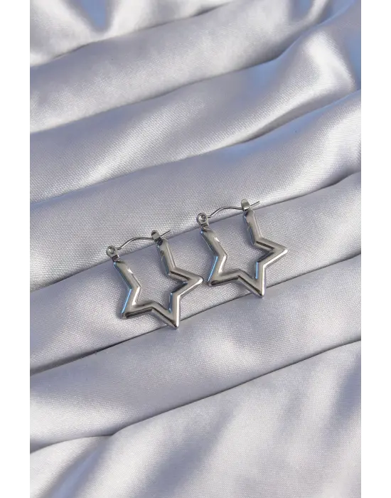   Gümüş Yıldız Küpe