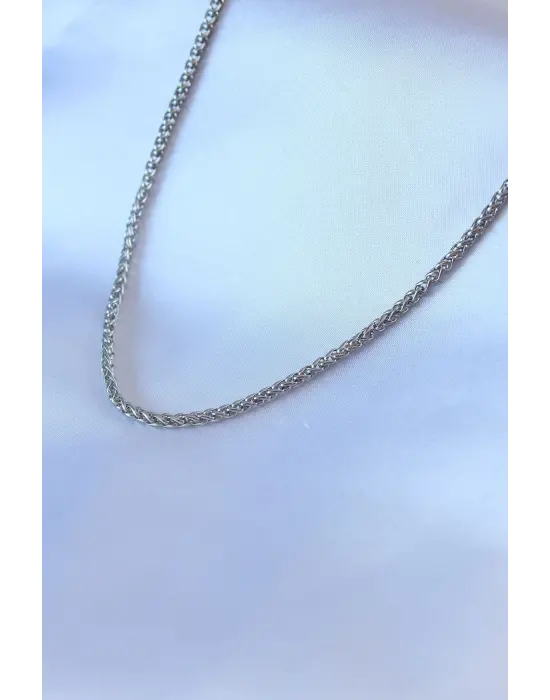 316L Çelik Gümüş Renk Zincir Model Erkek Kolye