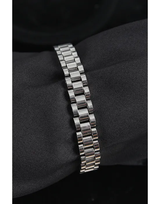 316L Çelik Kordon Model Gümüş Renk Erkek Bileklik