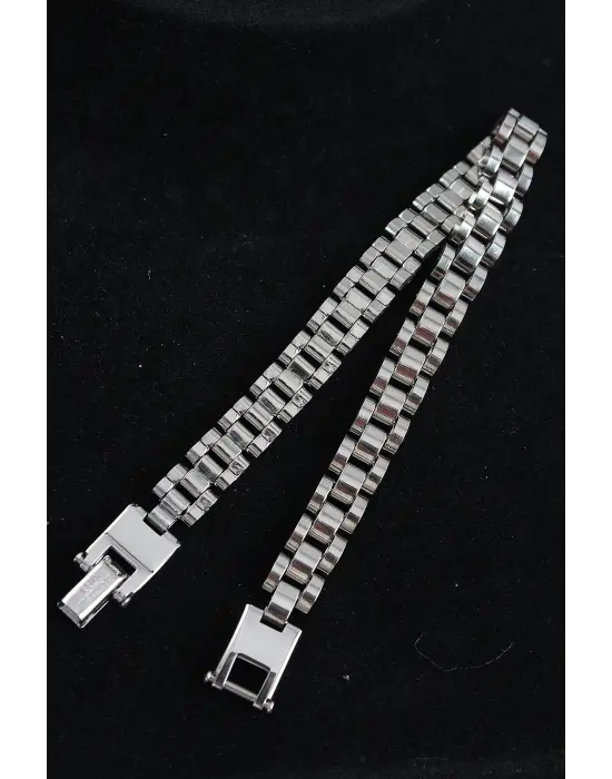 316L Çelik Kordon Model Gümüş Renk Erkek Bileklik