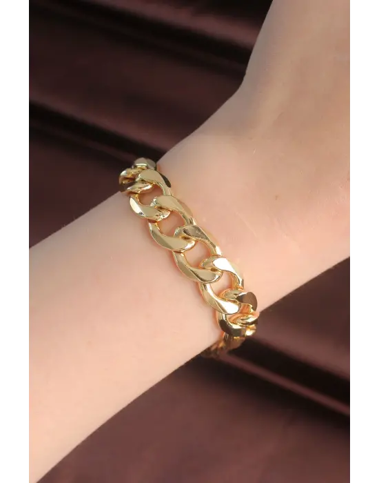 316L Çelik Vip Seri Gold Renk Gurmet Model Bileklik