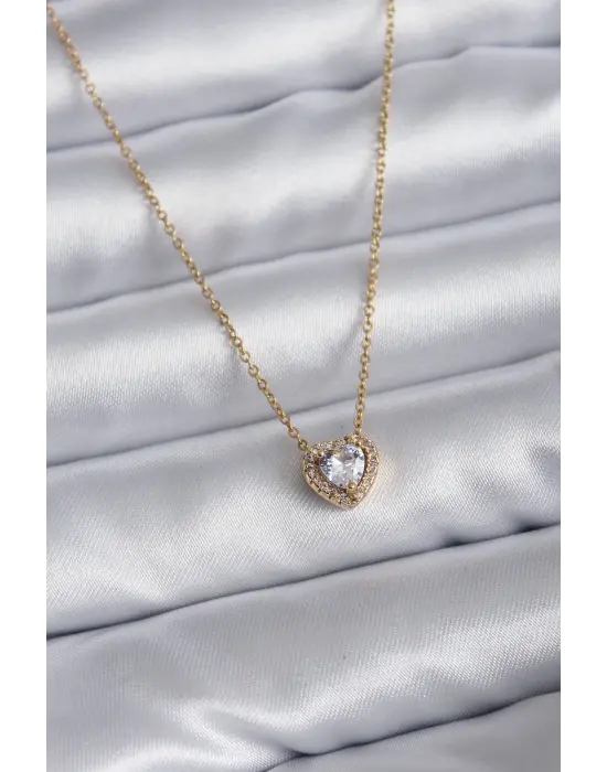  Zincir Altın  Charm  Çelik Kolye