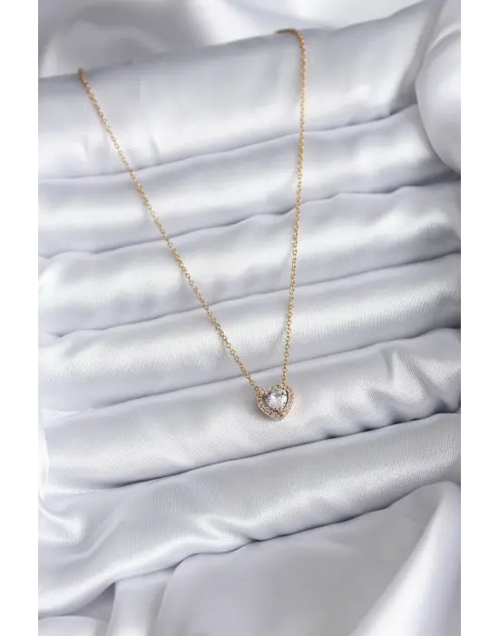  Zincir Altın  Charm  Çelik Kolye