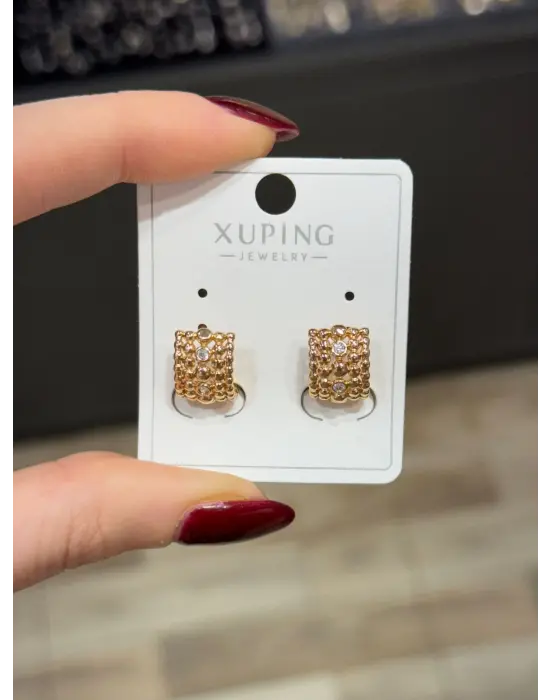 Xuping Marka Çelik Küpe Rose