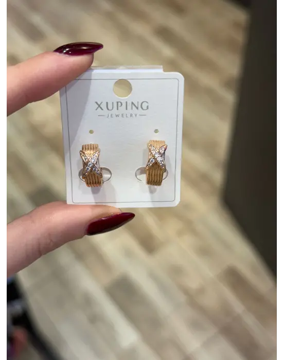 Xuping Marka Çelik Küpe Xoxo