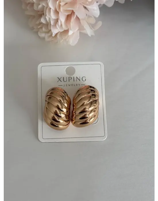 Oval Tırtık Çelik Küpe Modeli