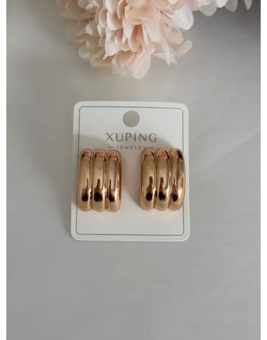 Üçlü Çoklu Görünüm Çelik Xuping Küpe