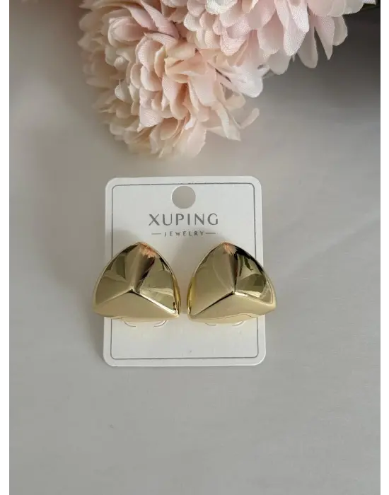 Geometrik Plaka İğneli Xuping Küpe