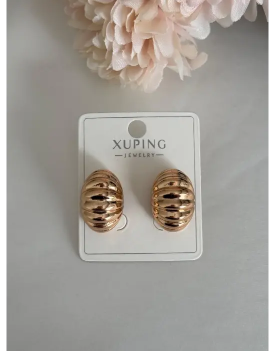 Rose Sarmal Şekilli Çelik Küpe