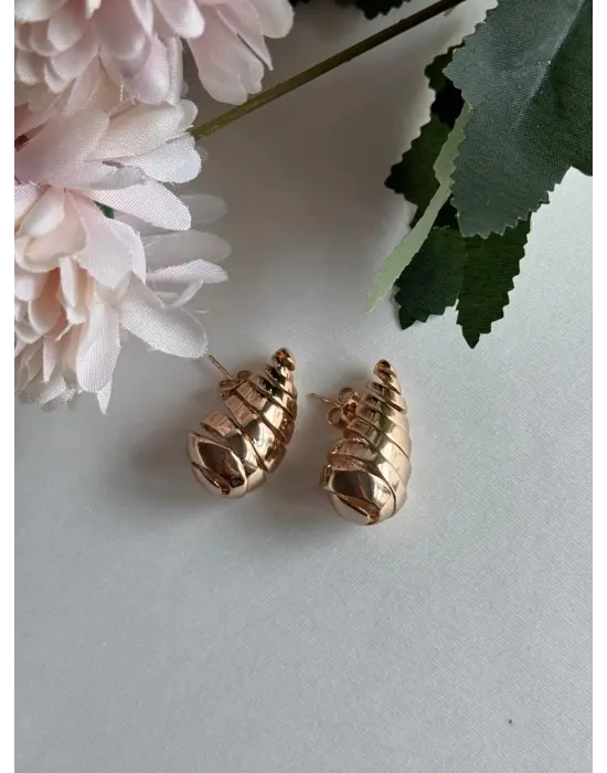 Vip Bottega Damla Küpe Orta Boy Çelik