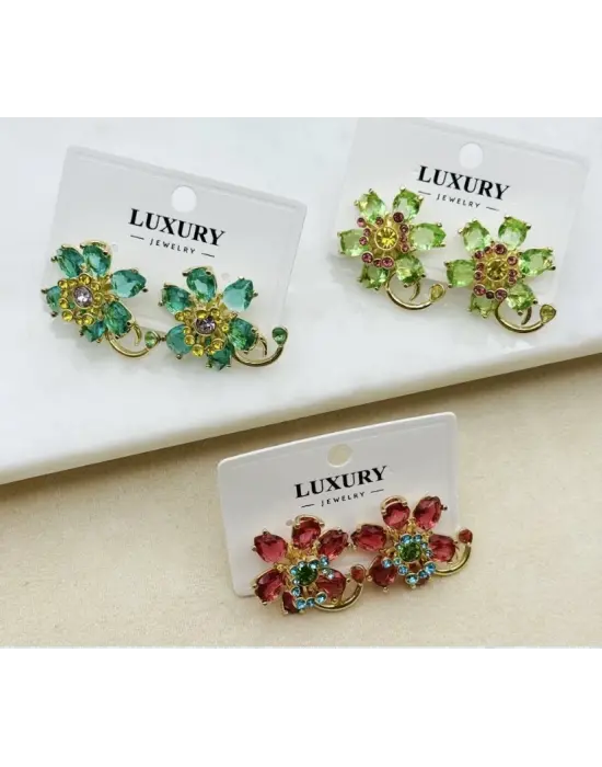 Lotus Çiçeği İdyllia Küpe