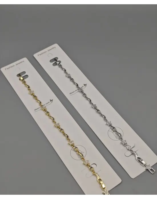 Manifest Bileklik (Yıldızlı Hamsa Eli Model) Gold Gümüş